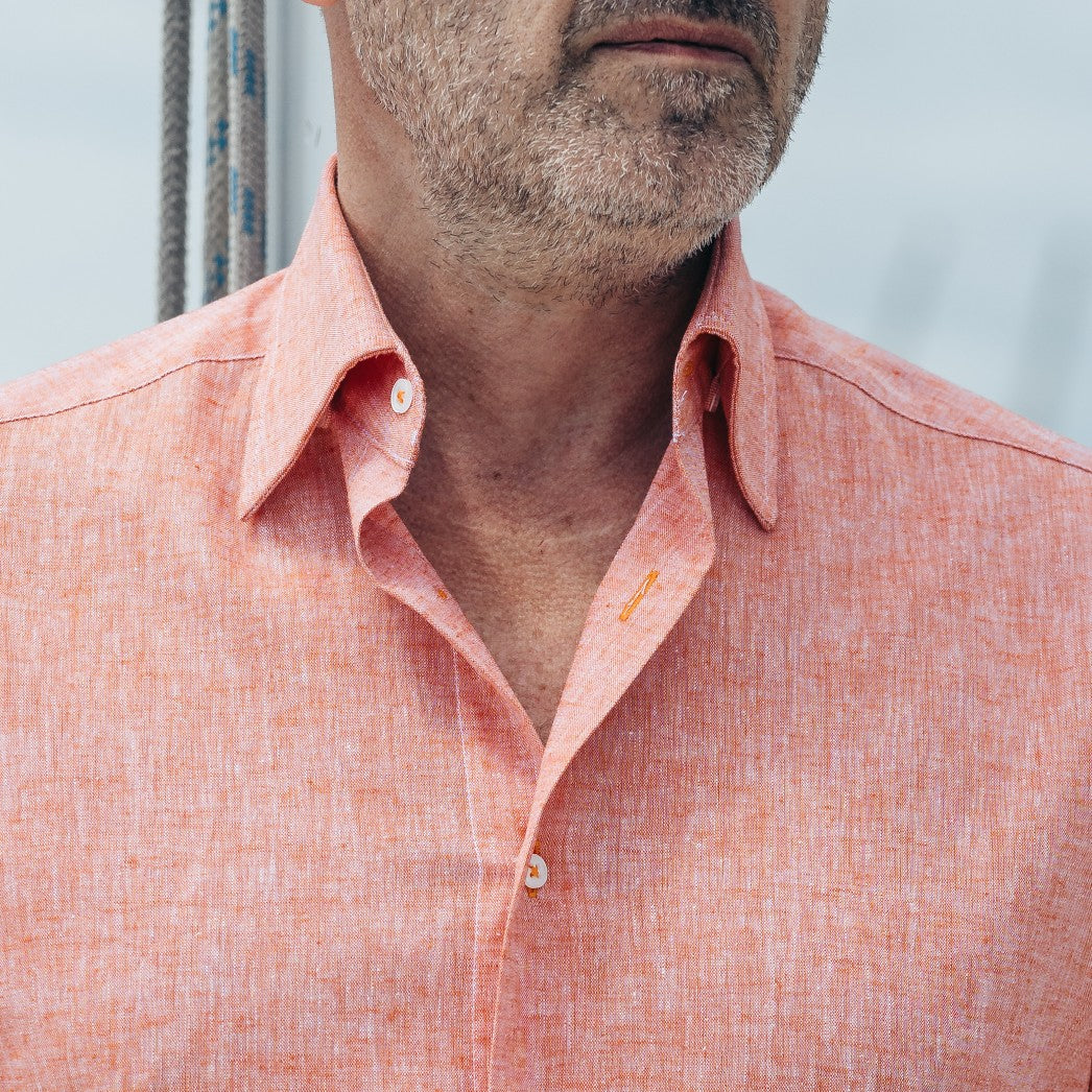 Men's casual orange shirt from IN Merer