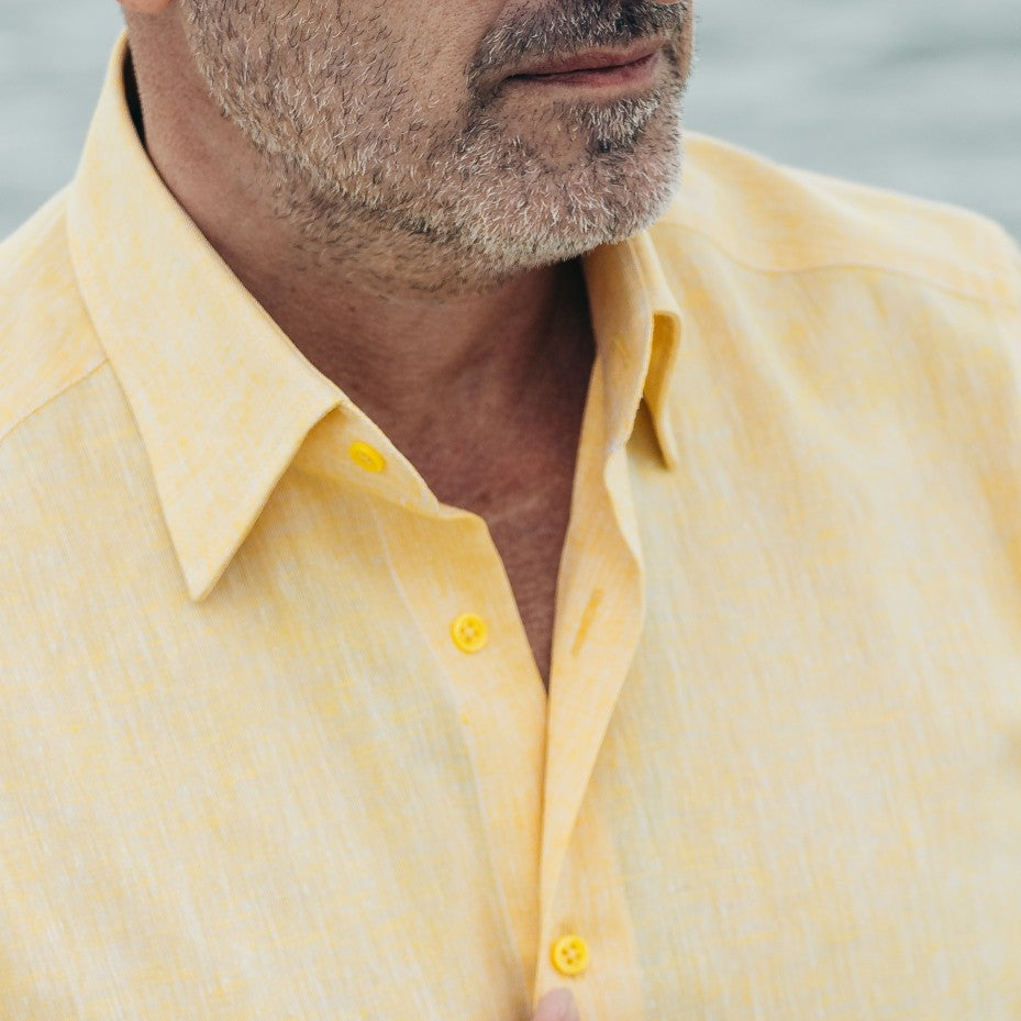 Camasa din in galben