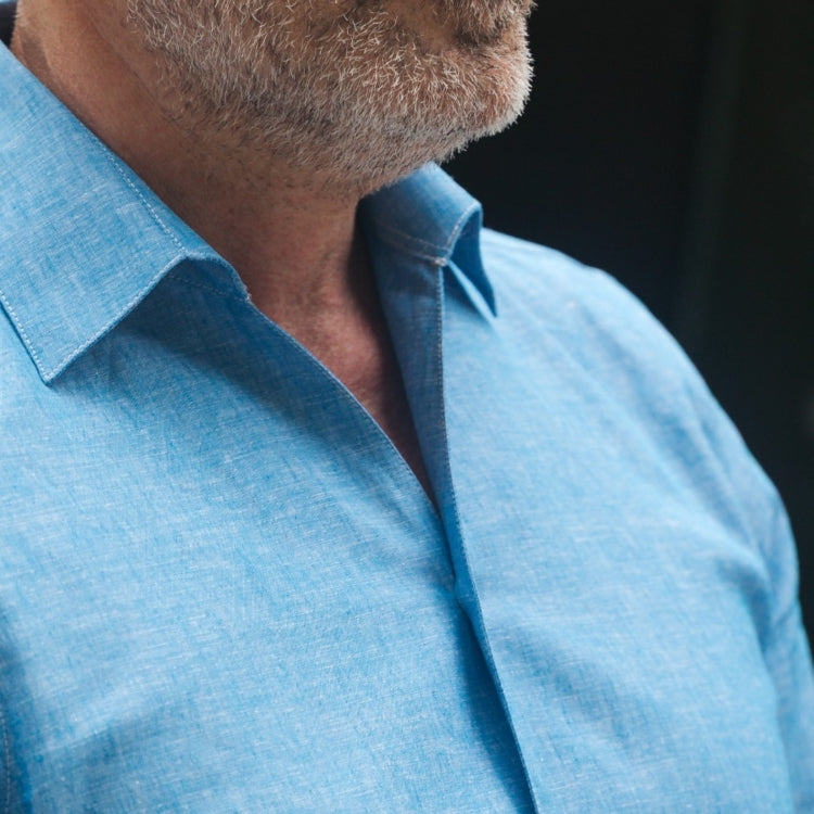 Camasa barbati casual din IN abastru-turcoaz Merer