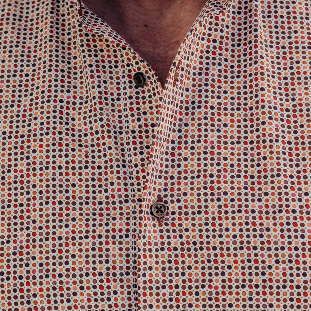 Camasa barbati casual cu buline multicolore Merer