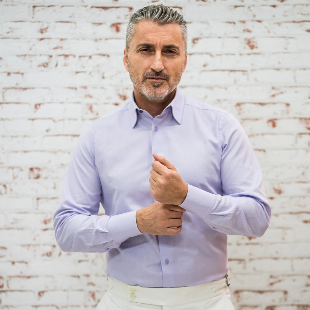 Camasa barbati business mov-lila Oxford Merer