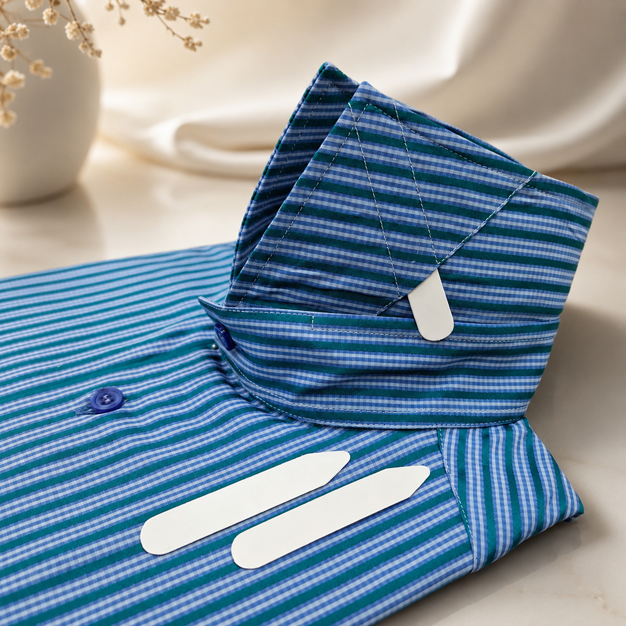 Pair of "Whales" for the Merer shirt collar