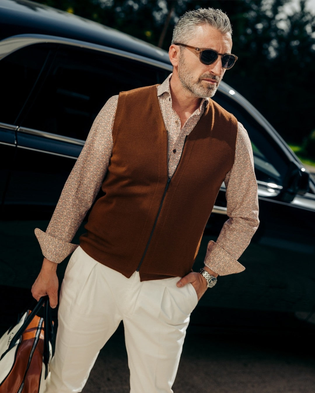 Camasa barbati casual cu buline multicolore Merer