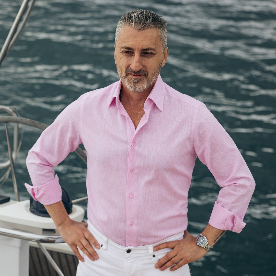 Men's casual pink shirt from IN Merer