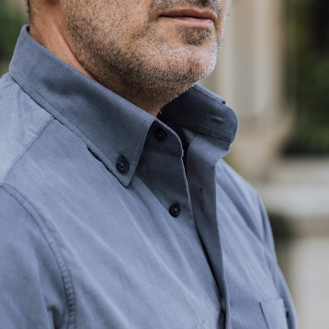 Camasa barbati casual reiat fin gri Merer