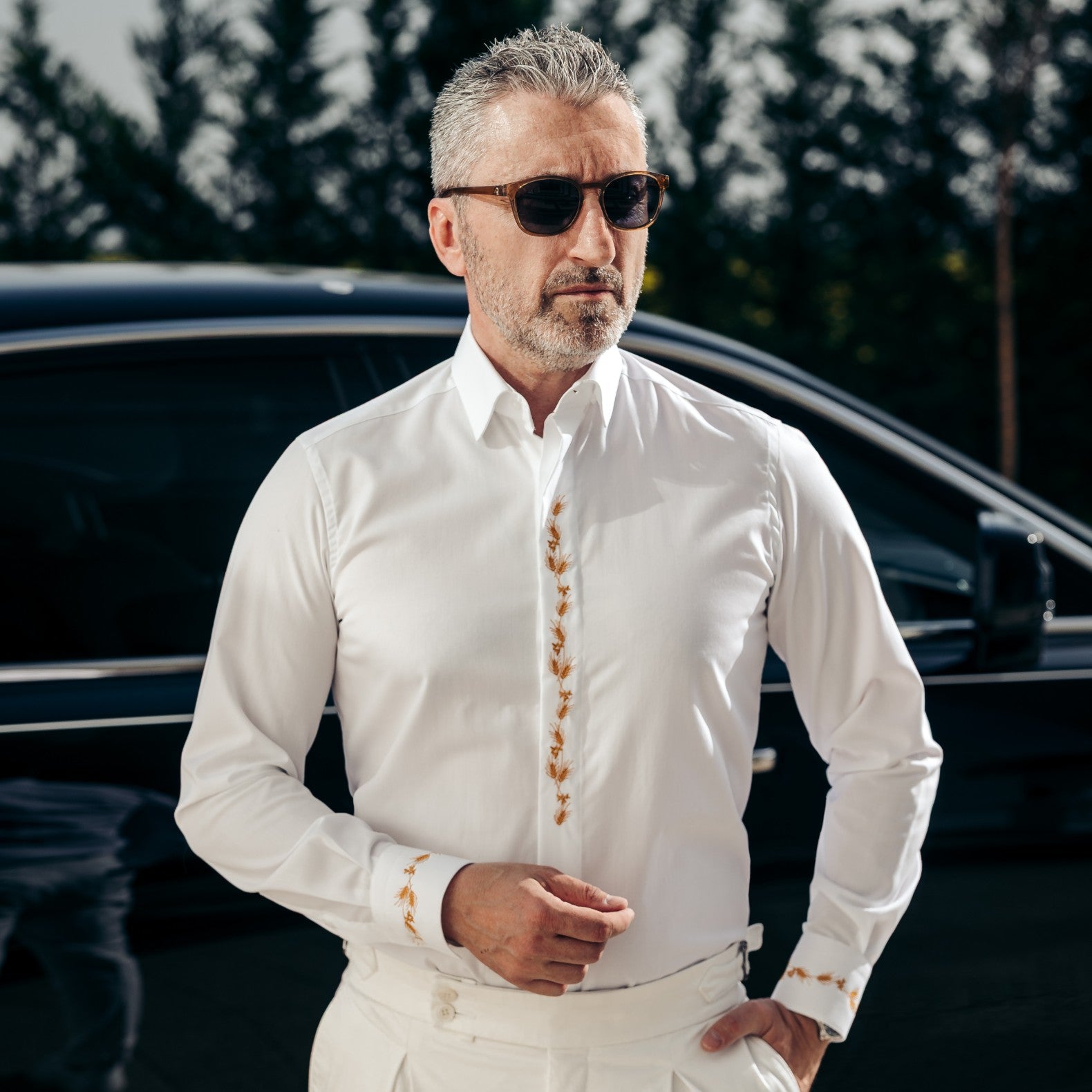 Camasa barbati casual traditionala spic de grau Merer