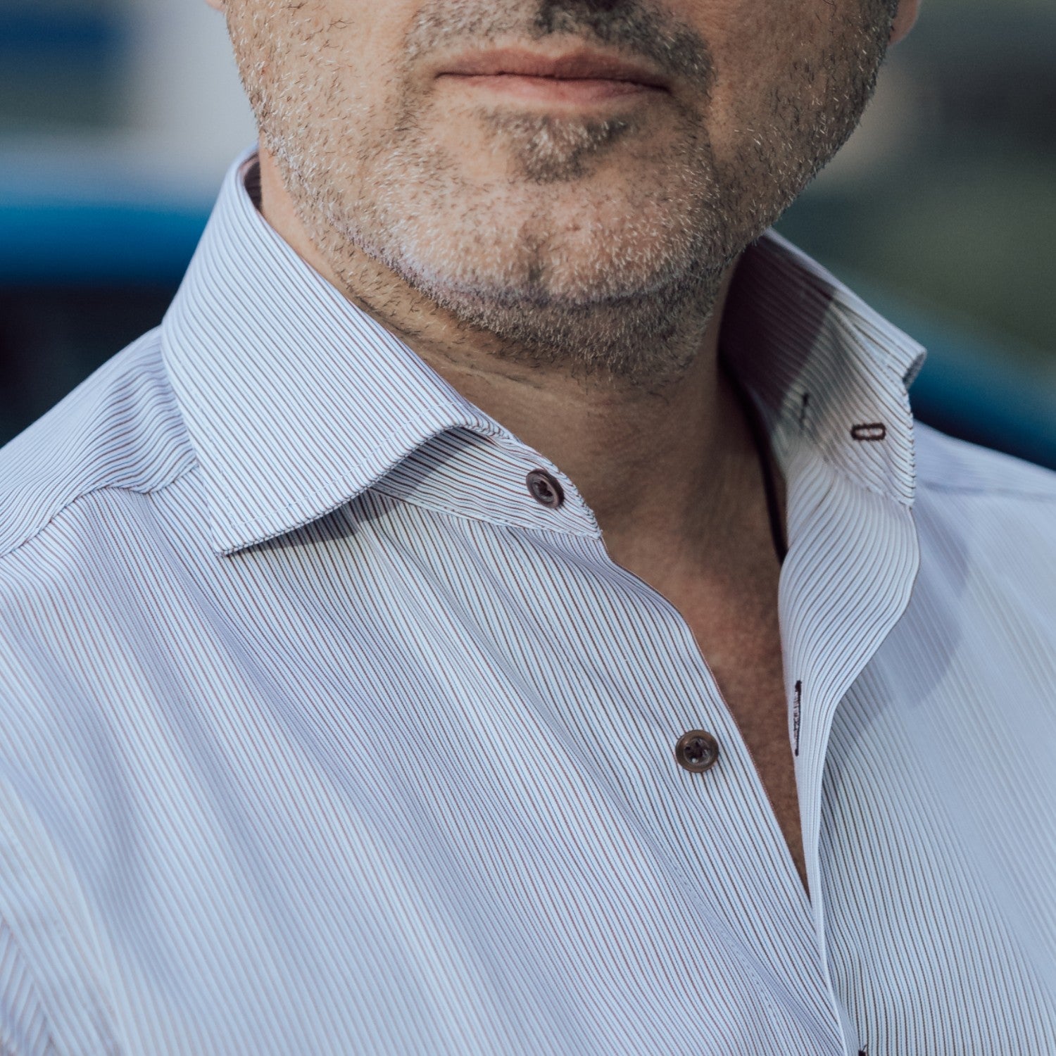 Camasa barbati business in dungi fine maro Merer