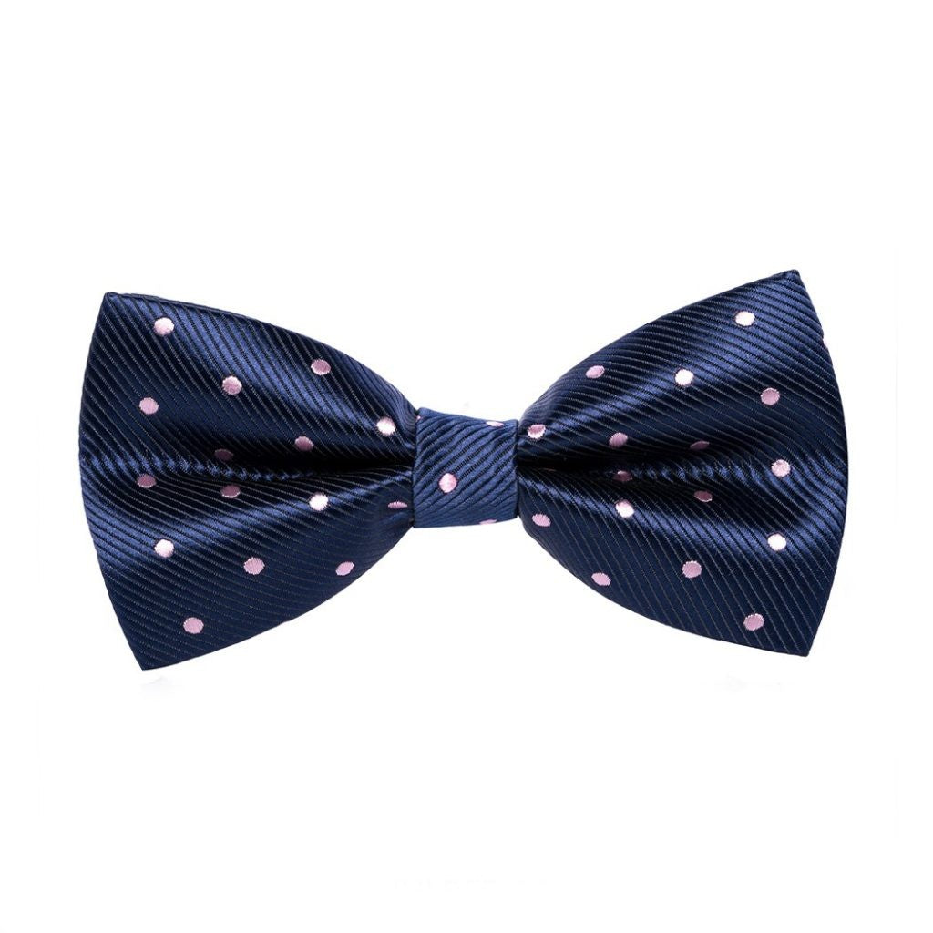 Papion bleumarin cu buline lila