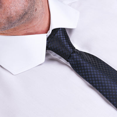 Camasa barbati alba ceremonie cu guler taiat si mansete butoni Merer