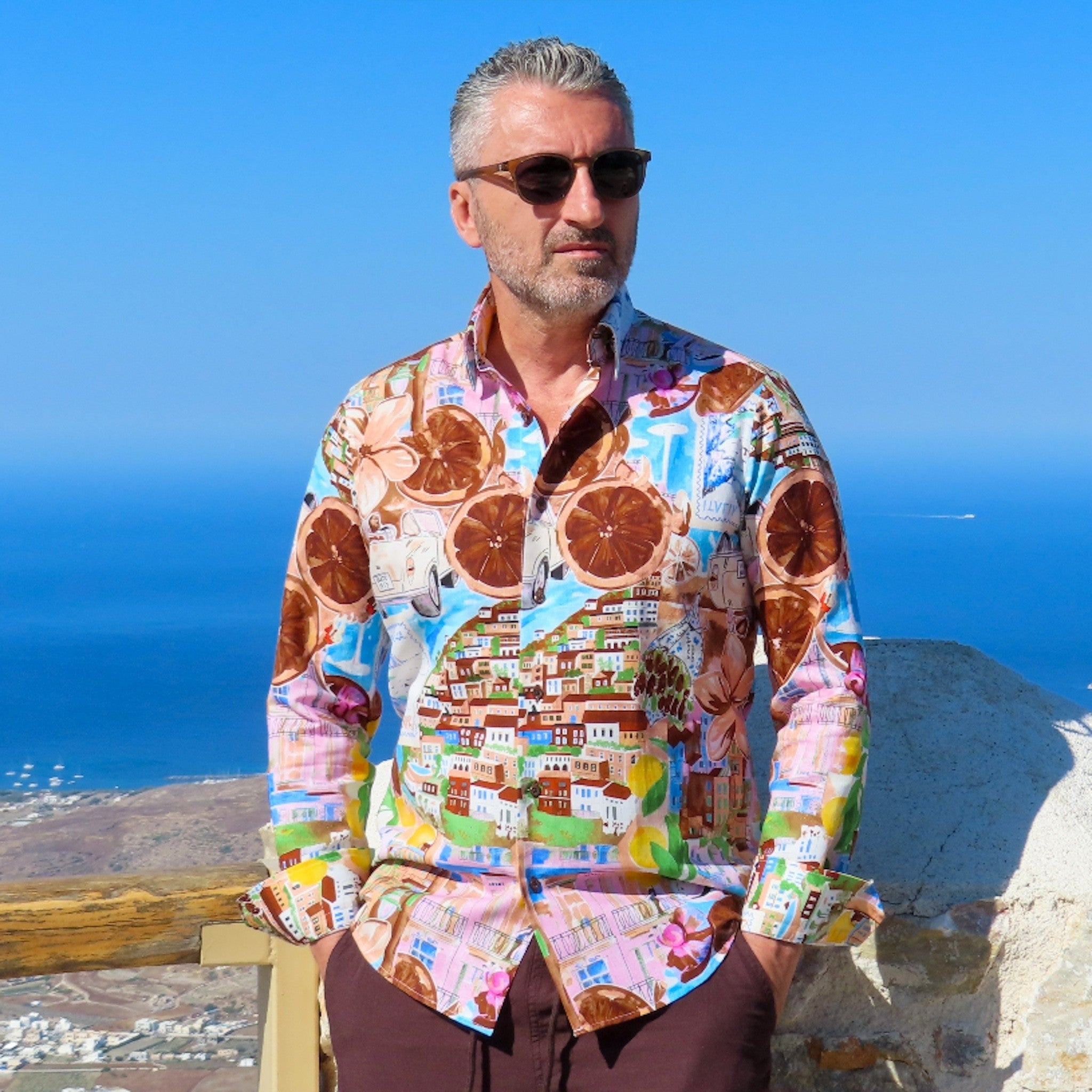 Cămașă bărbați casual Capri Terra