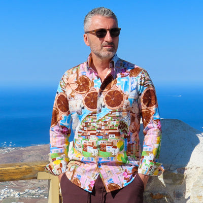 Cămașă bărbați casual Capri Terra