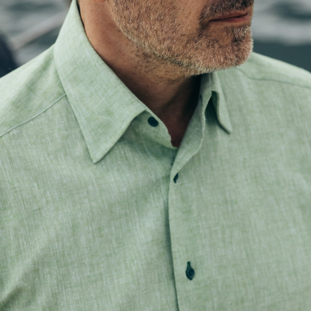Men's casual green shirt from IN Merer 