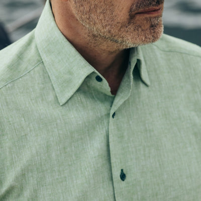 Men's casual green shirt from IN Merer 