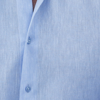 Men's casual blue shirt made of Merer IN 