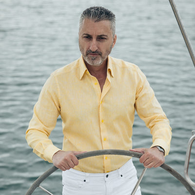 Camasa din in galben