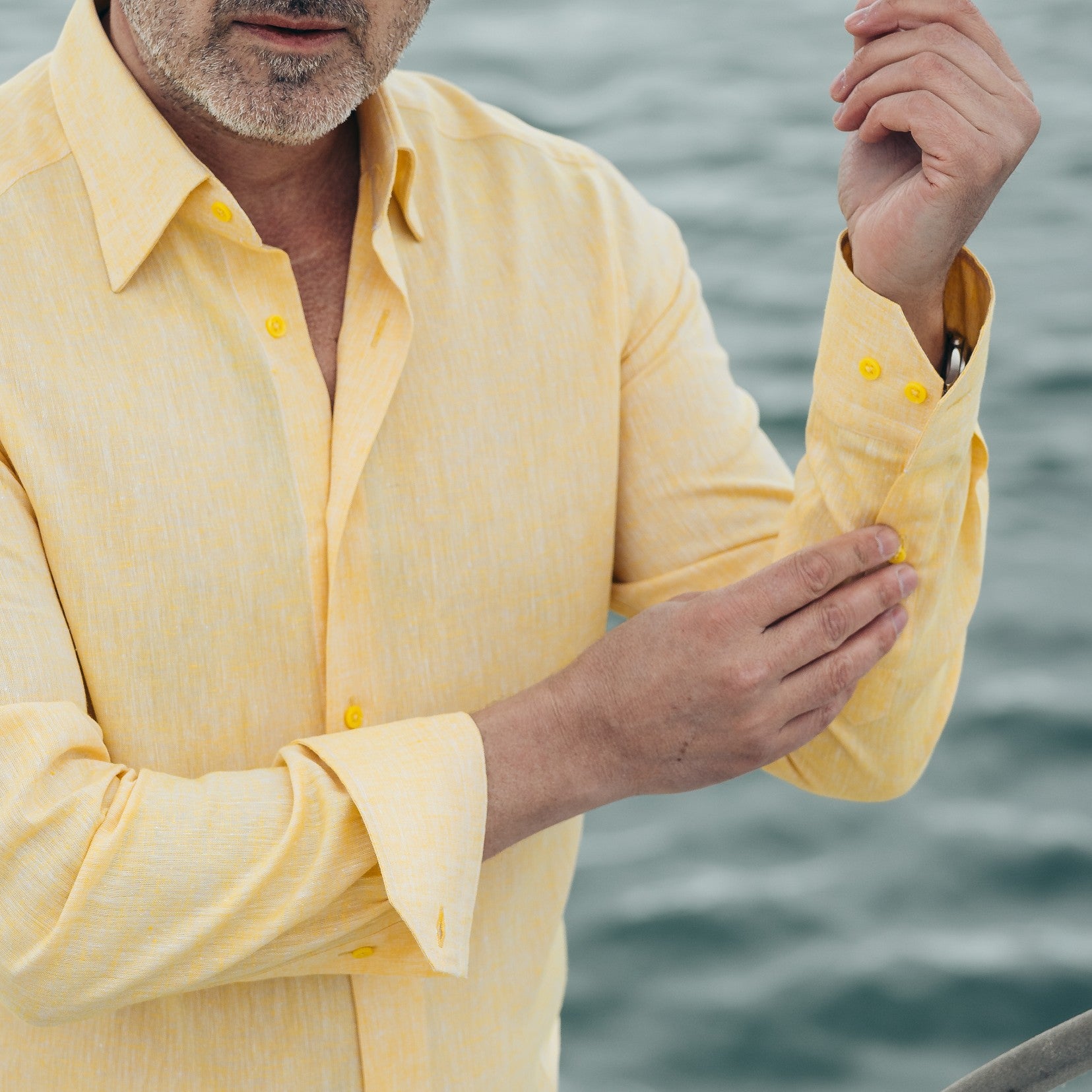 Camasa din in galben