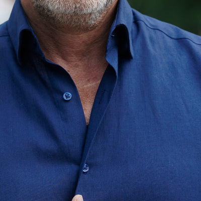 Men's casual navy blue shirt from IN Merer