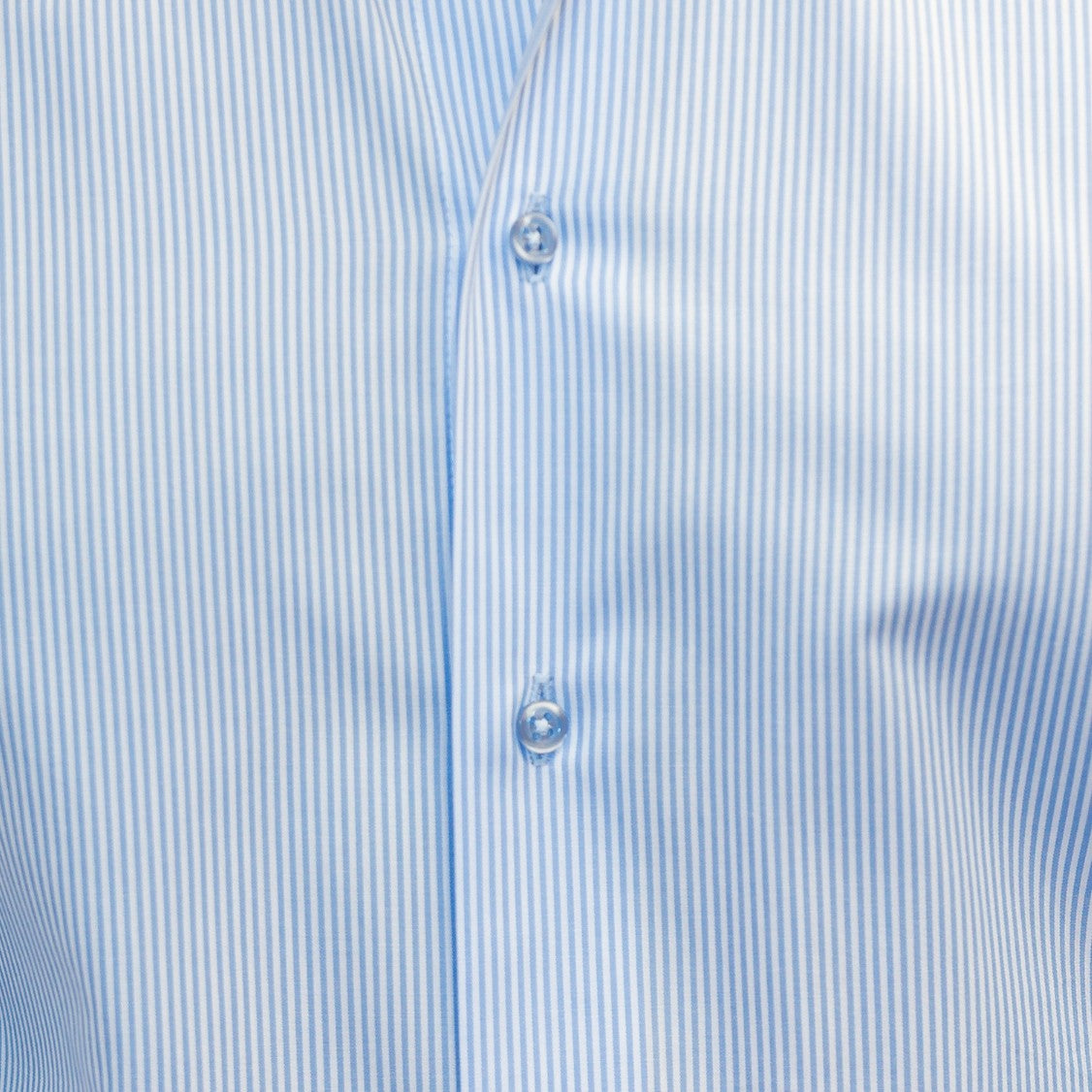 Camasa barbati business casual in dungi fine bleu cu detalii bleumarin Merer