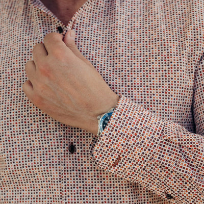 Camasa barbati casual cu buline multicolore Merer