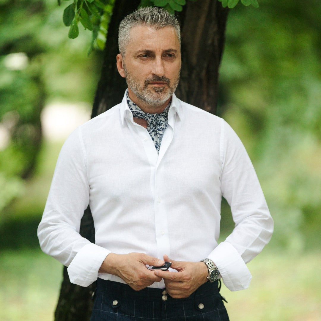 Camasa barbati alba casual din IN Merer