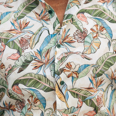 Camasa barbati casual imprimeu cu model Hawaian Merer