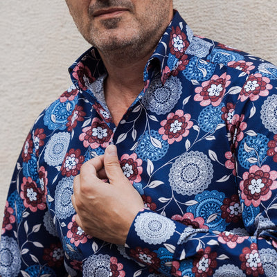 Men's casual shirt with Hawaiian print Merer