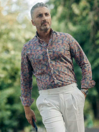 Camasa din IN cu model multicolor