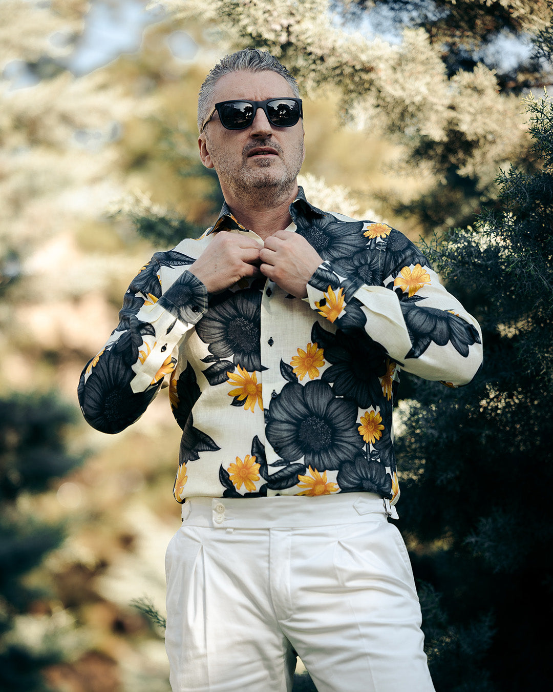 Camasa barbati casual imprimata din IN cu model floral Merer