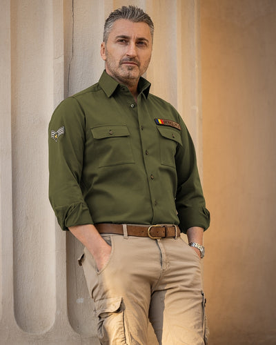 Camasa barbati casual tip "military" Merer