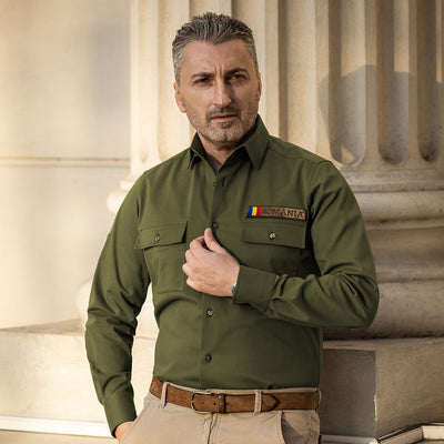 Camasa barbati casual tip "military" Merer