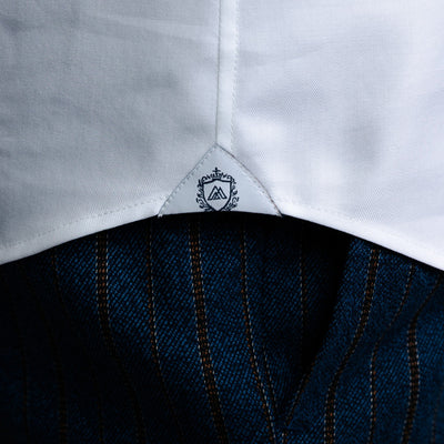 Cămașă barbati alb optic din bumbac Twill – Merer Sarti Manerotti