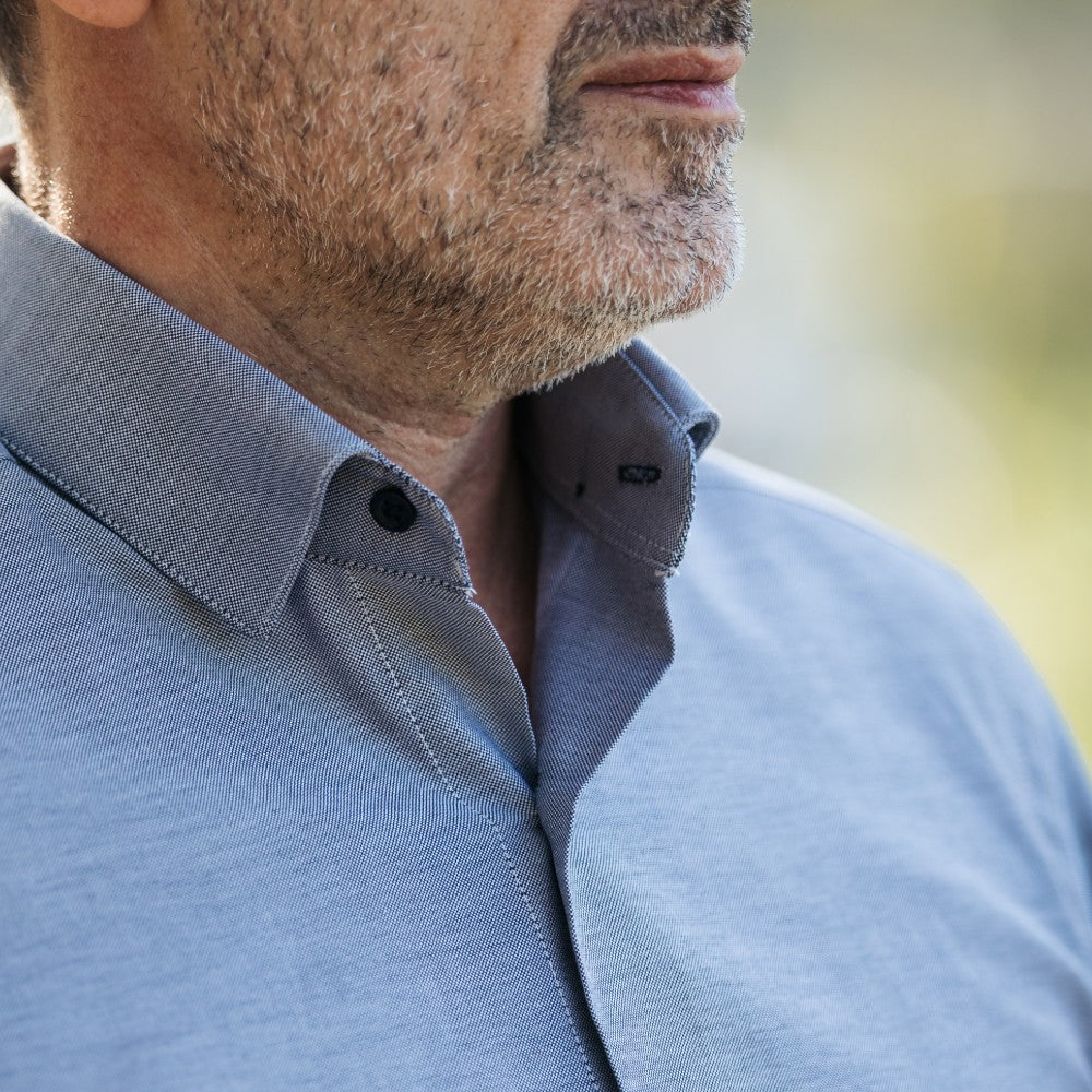 Men's casual gray Oxford shirt Merer