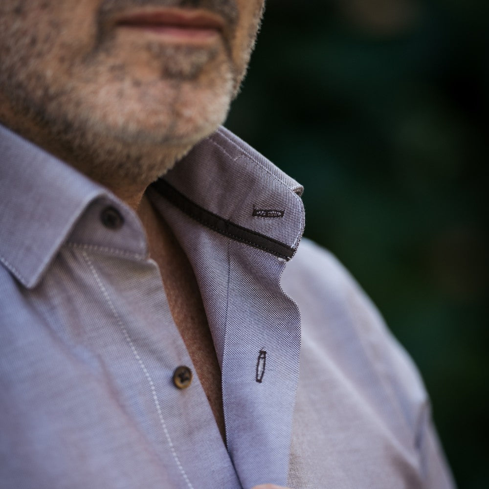 Camasa barbati casual bej Oxford Merer