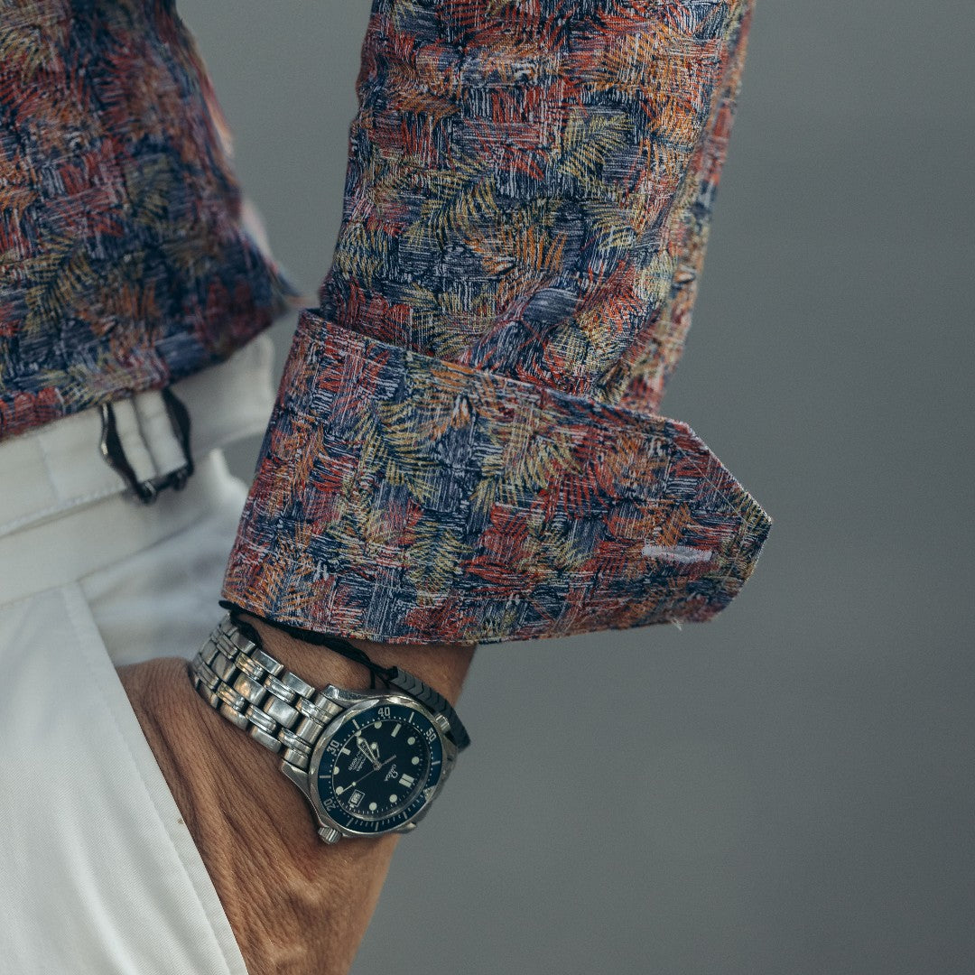 Camasa din IN cu model multicolor