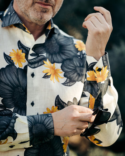 Camasa barbati casual imprimata din IN cu model floral Merer