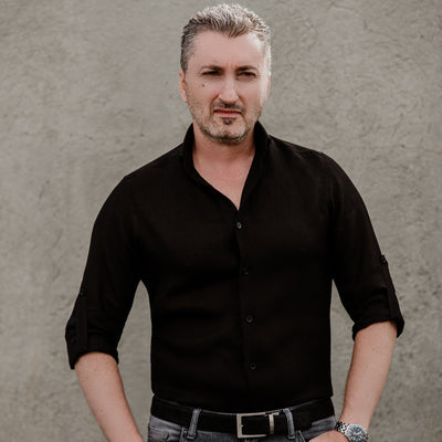 Men's casual black shirt from IN Merer